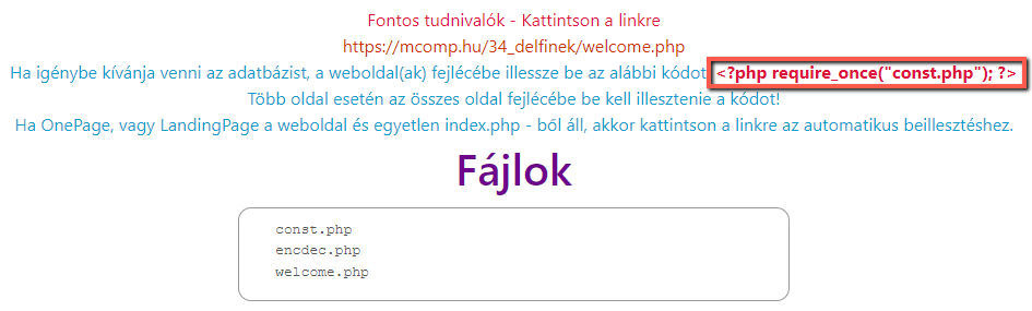 Fájlok feltöltése